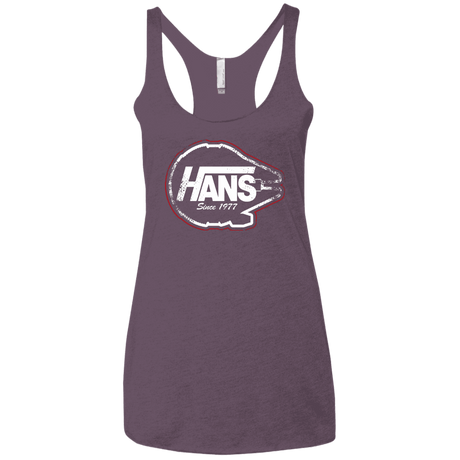 T-Shirts Vintage Purple / X-Small Hans Women's Triblend Racerback Tank