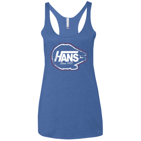 T-Shirts Vintage Royal / X-Small Hans Women's Triblend Racerback Tank