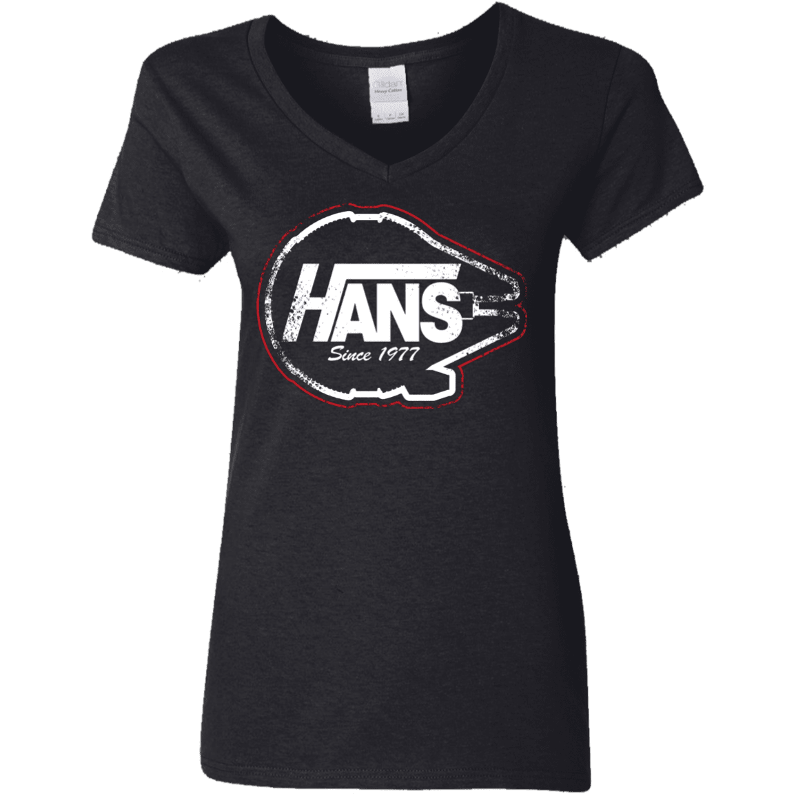 T-Shirts Black / S Hans Women's V-Neck T-Shirt