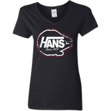 T-Shirts Black / S Hans Women's V-Neck T-Shirt