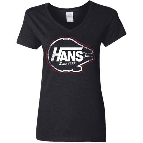 T-Shirts Black / S Hans Women's V-Neck T-Shirt