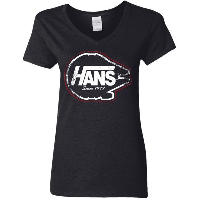 T-Shirts Black / S Hans Women's V-Neck T-Shirt