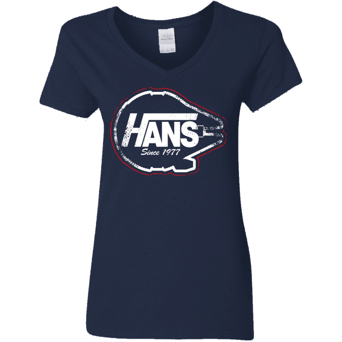 T-Shirts Navy / S Hans Women's V-Neck T-Shirt