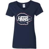 T-Shirts Navy / S Hans Women's V-Neck T-Shirt