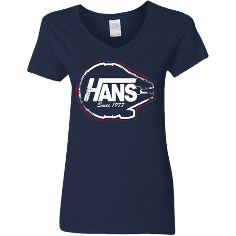 T-Shirts Navy / S Hans Women's V-Neck T-Shirt