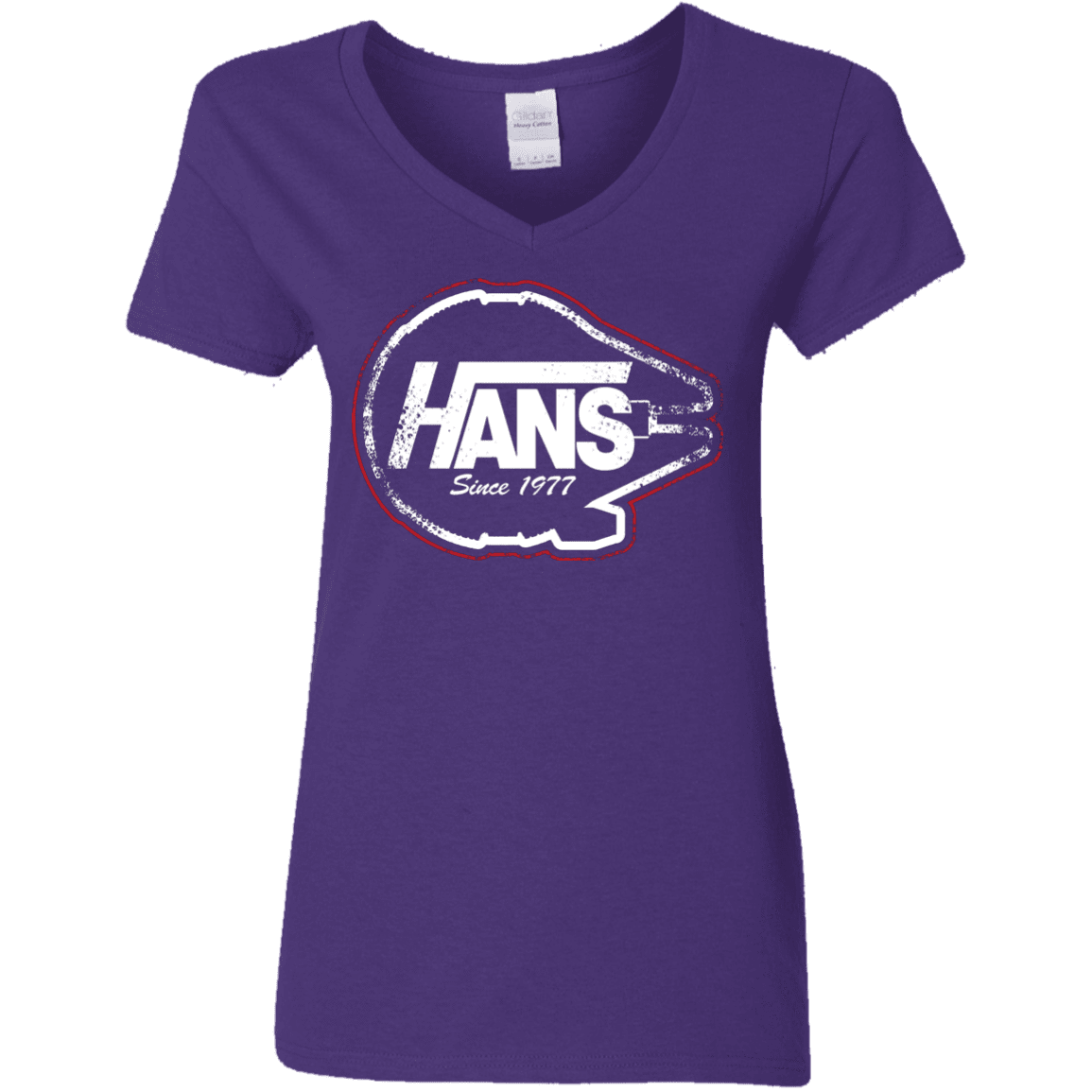 T-Shirts Purple / S Hans Women's V-Neck T-Shirt