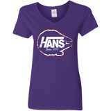 T-Shirts Purple / S Hans Women's V-Neck T-Shirt