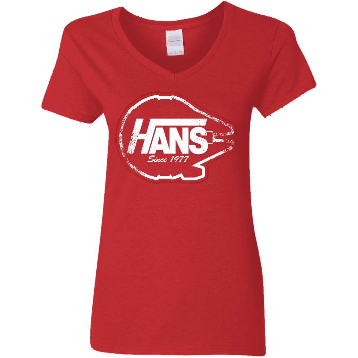 T-Shirts Red / S Hans Women's V-Neck T-Shirt