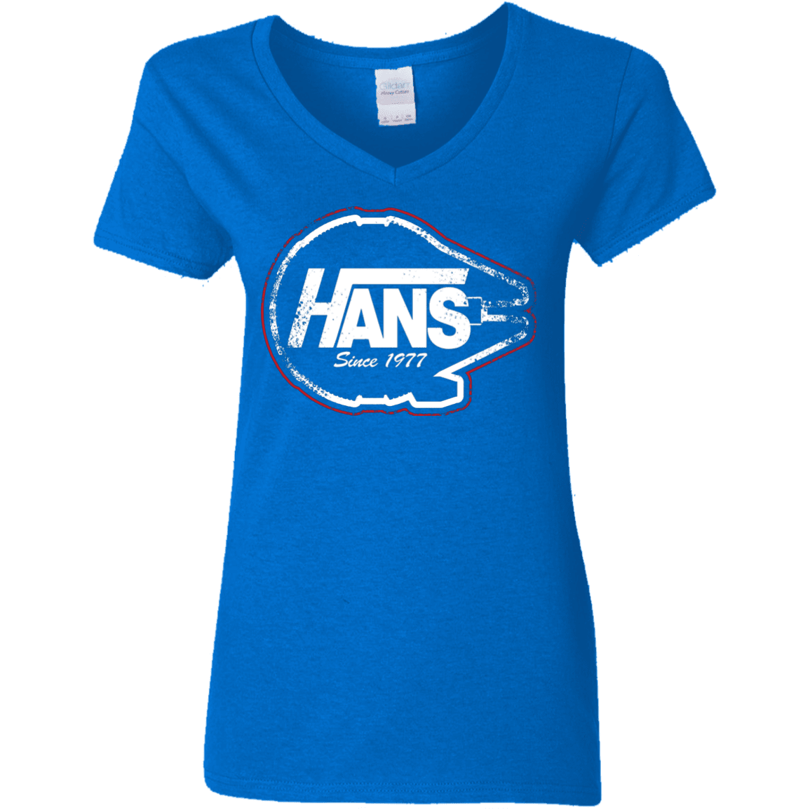 T-Shirts Royal / S Hans Women's V-Neck T-Shirt