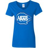 T-Shirts Royal / S Hans Women's V-Neck T-Shirt