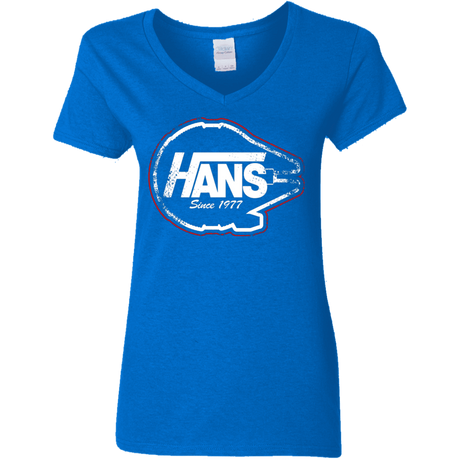 T-Shirts Royal / S Hans Women's V-Neck T-Shirt