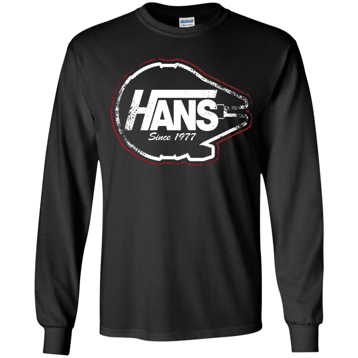 T-Shirts Black / YS Hans Youth Long Sleeve T-Shirt