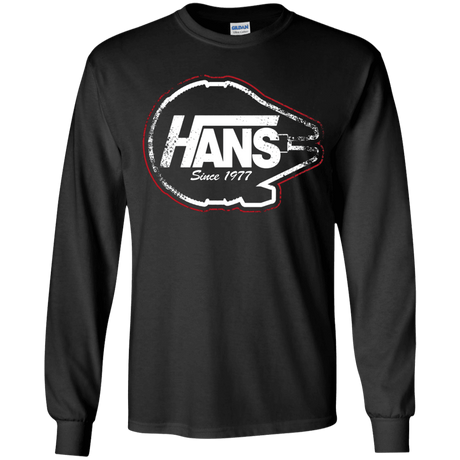 T-Shirts Black / YS Hans Youth Long Sleeve T-Shirt