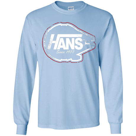 T-Shirts Light Blue / YS Hans Youth Long Sleeve T-Shirt