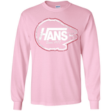 T-Shirts Light Pink / YS Hans Youth Long Sleeve T-Shirt