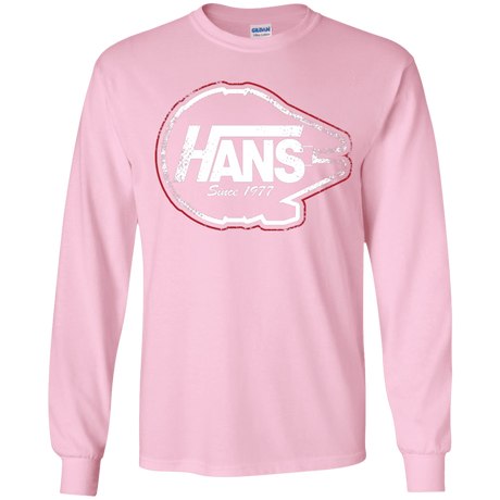 T-Shirts Light Pink / YS Hans Youth Long Sleeve T-Shirt