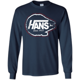T-Shirts Navy / YS Hans Youth Long Sleeve T-Shirt