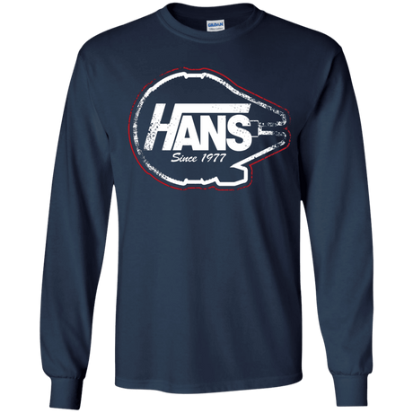 T-Shirts Navy / YS Hans Youth Long Sleeve T-Shirt
