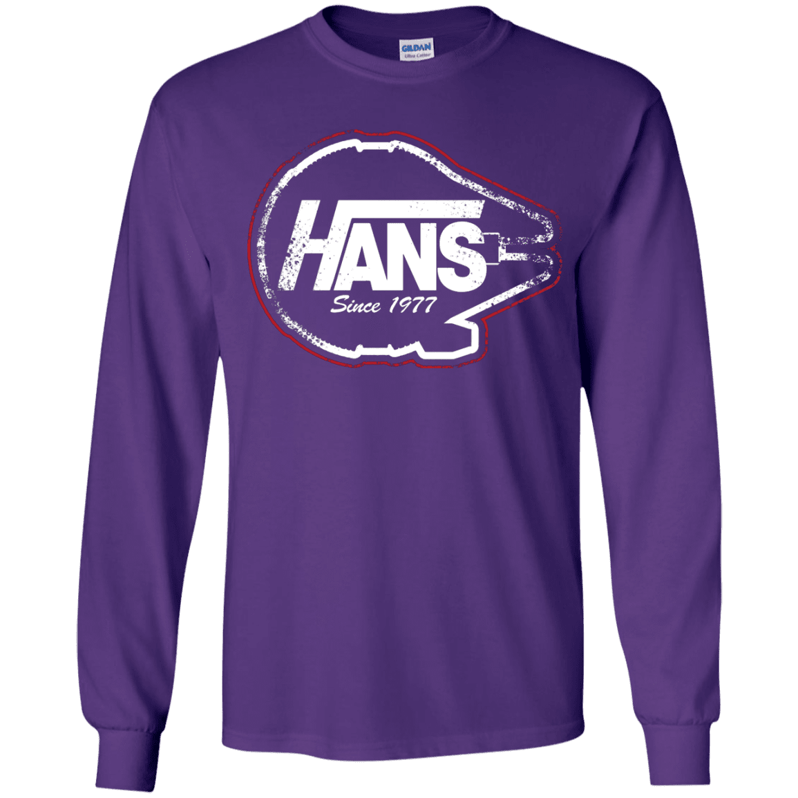 T-Shirts Purple / YS Hans Youth Long Sleeve T-Shirt