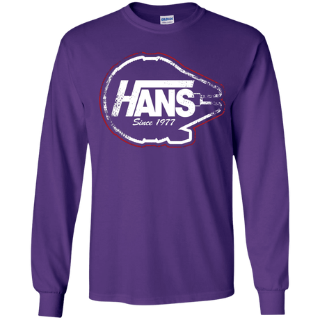 T-Shirts Purple / YS Hans Youth Long Sleeve T-Shirt