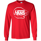 T-Shirts Red / YS Hans Youth Long Sleeve T-Shirt