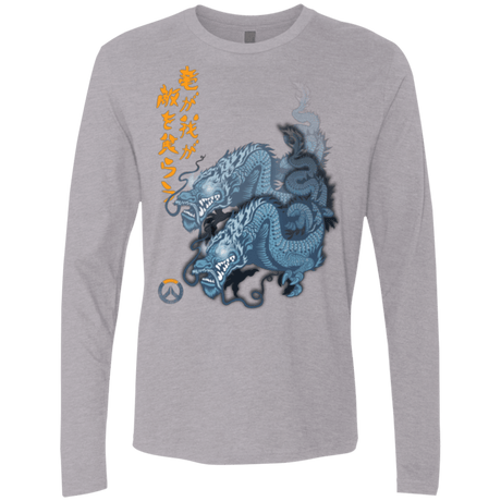T-Shirts Heather Grey / Small Hanzo Men's Premium Long Sleeve