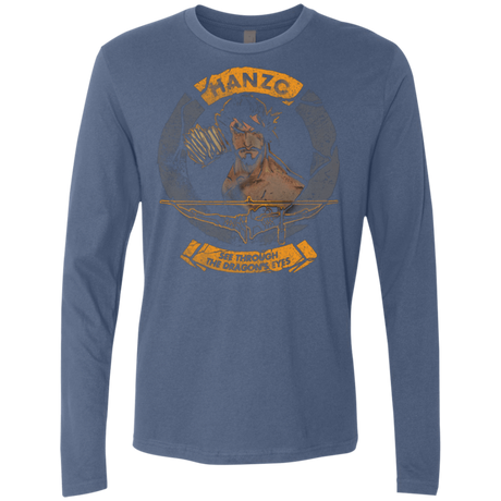 T-Shirts Indigo / Small Hanzo Men's Premium Long Sleeve