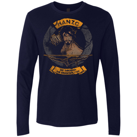 T-Shirts Midnight Navy / Small Hanzo Men's Premium Long Sleeve