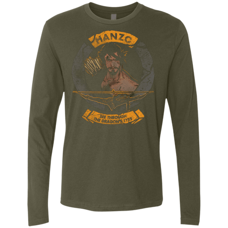 T-Shirts Military Green / Small Hanzo Men's Premium Long Sleeve