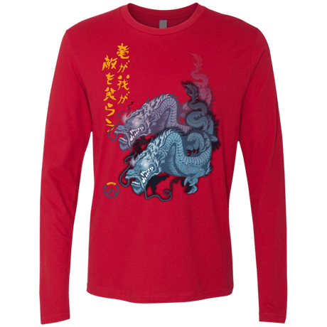 T-Shirts Red / Small Hanzo Men's Premium Long Sleeve