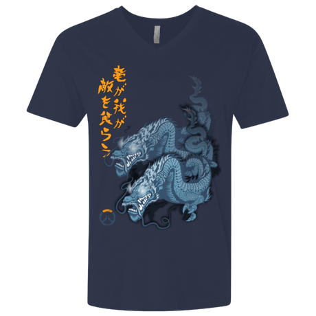 T-Shirts Midnight Navy / X-Small Hanzo Men's Premium V-Neck