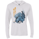 T-Shirts Heather White / X-Small Hanzo Triblend Long Sleeve Hoodie Tee