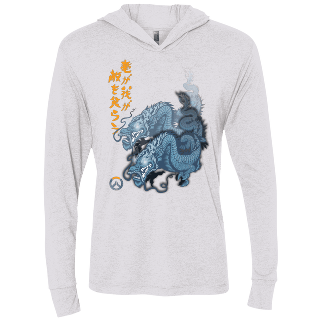 T-Shirts Heather White / X-Small Hanzo Triblend Long Sleeve Hoodie Tee