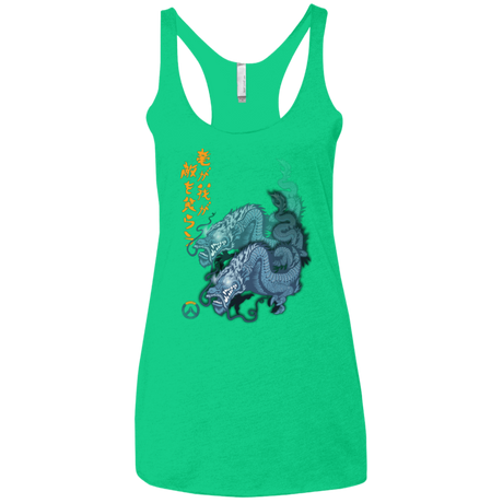 T-Shirts Envy / X-Small Hanzo Women's Triblend Racerback Tank