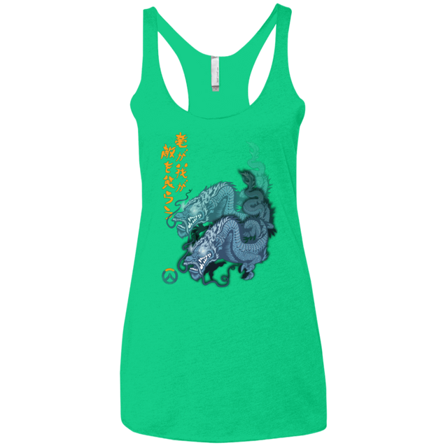 T-Shirts Envy / X-Small Hanzo Women's Triblend Racerback Tank