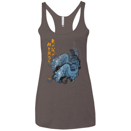 T-Shirts Macchiato / X-Small Hanzo Women's Triblend Racerback Tank