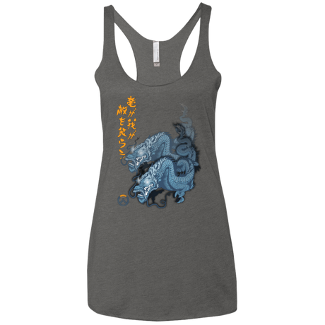 T-Shirts Premium Heather / X-Small Hanzo Women's Triblend Racerback Tank