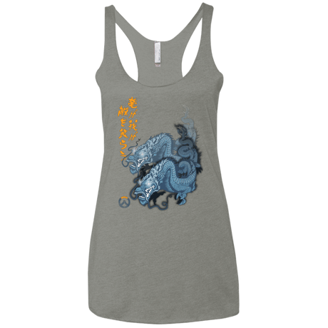 T-Shirts Venetian Grey / X-Small Hanzo Women's Triblend Racerback Tank