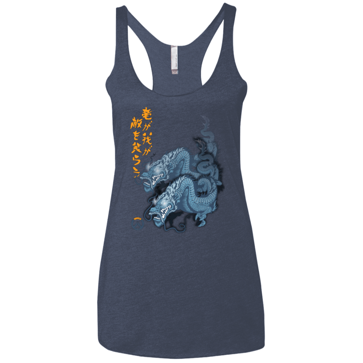 T-Shirts Vintage Navy / X-Small Hanzo Women's Triblend Racerback Tank