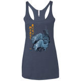 T-Shirts Vintage Navy / X-Small Hanzo Women's Triblend Racerback Tank