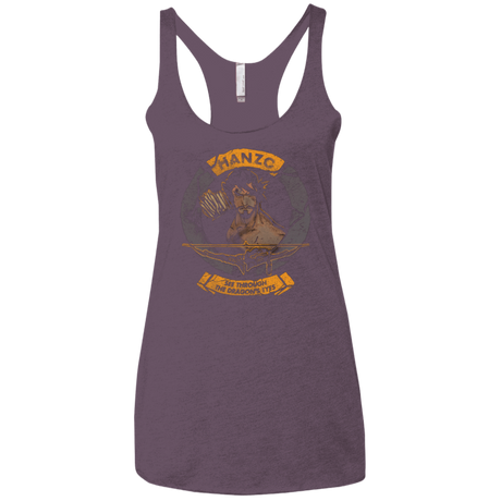 T-Shirts Vintage Purple / X-Small Hanzo Women's Triblend Racerback Tank