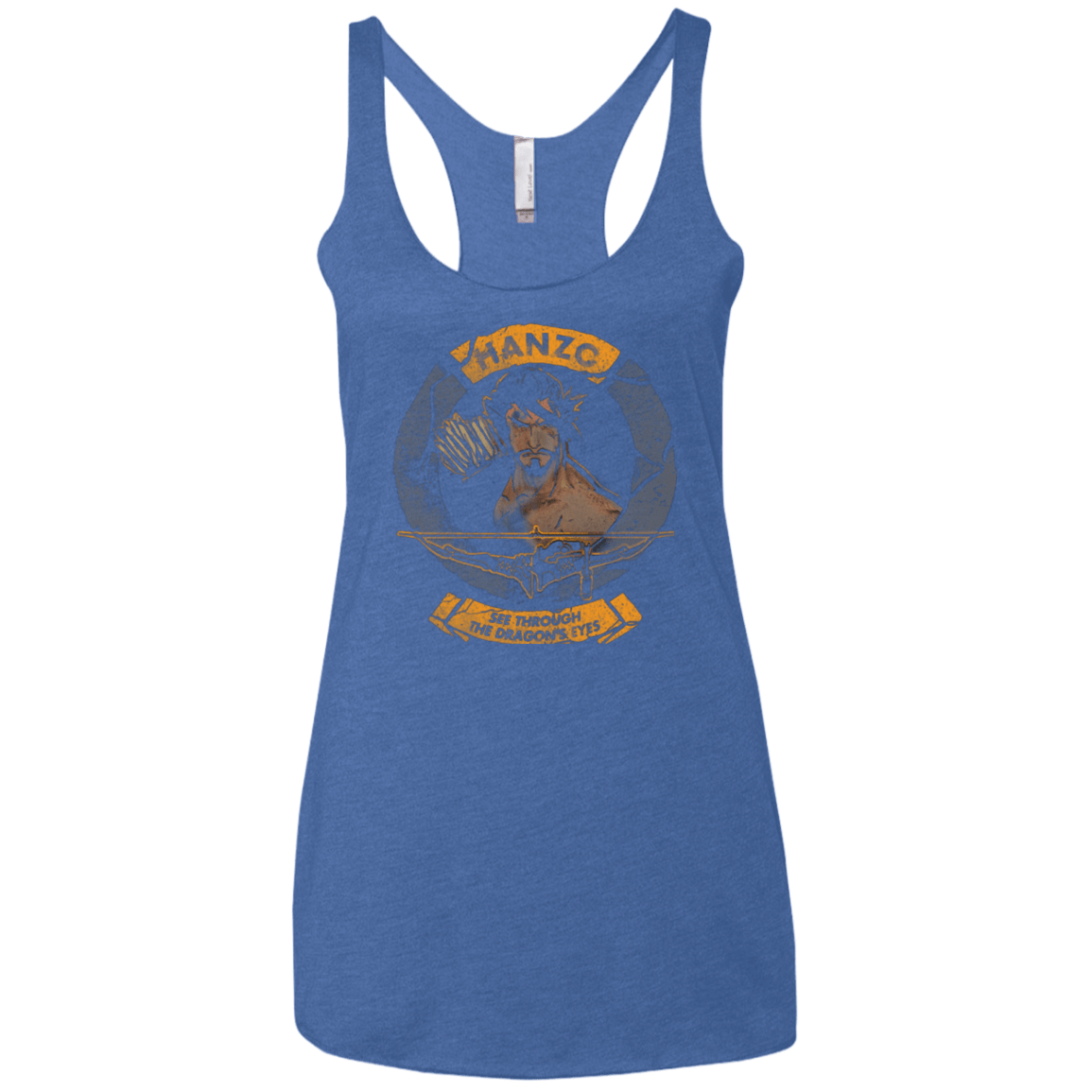 T-Shirts Vintage Royal / X-Small Hanzo Women's Triblend Racerback Tank