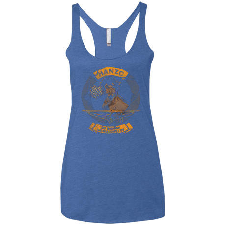 T-Shirts Vintage Royal / X-Small Hanzo Women's Triblend Racerback Tank