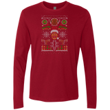 T-Shirts Cardinal / Small Hap Hap Happiest Christmas Men's Premium Long Sleeve