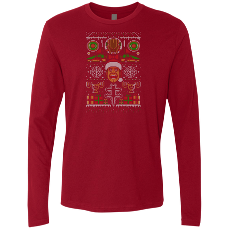 T-Shirts Cardinal / Small Hap Hap Happiest Christmas Men's Premium Long Sleeve