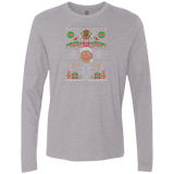 T-Shirts Heather Grey / Small Hap Hap Happiest Christmas Men's Premium Long Sleeve