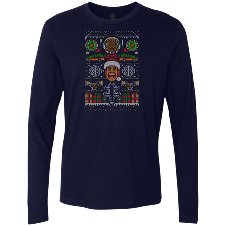 T-Shirts Midnight Navy / Small Hap Hap Happiest Christmas Men's Premium Long Sleeve