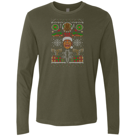 T-Shirts Military Green / Small Hap Hap Happiest Christmas Men's Premium Long Sleeve