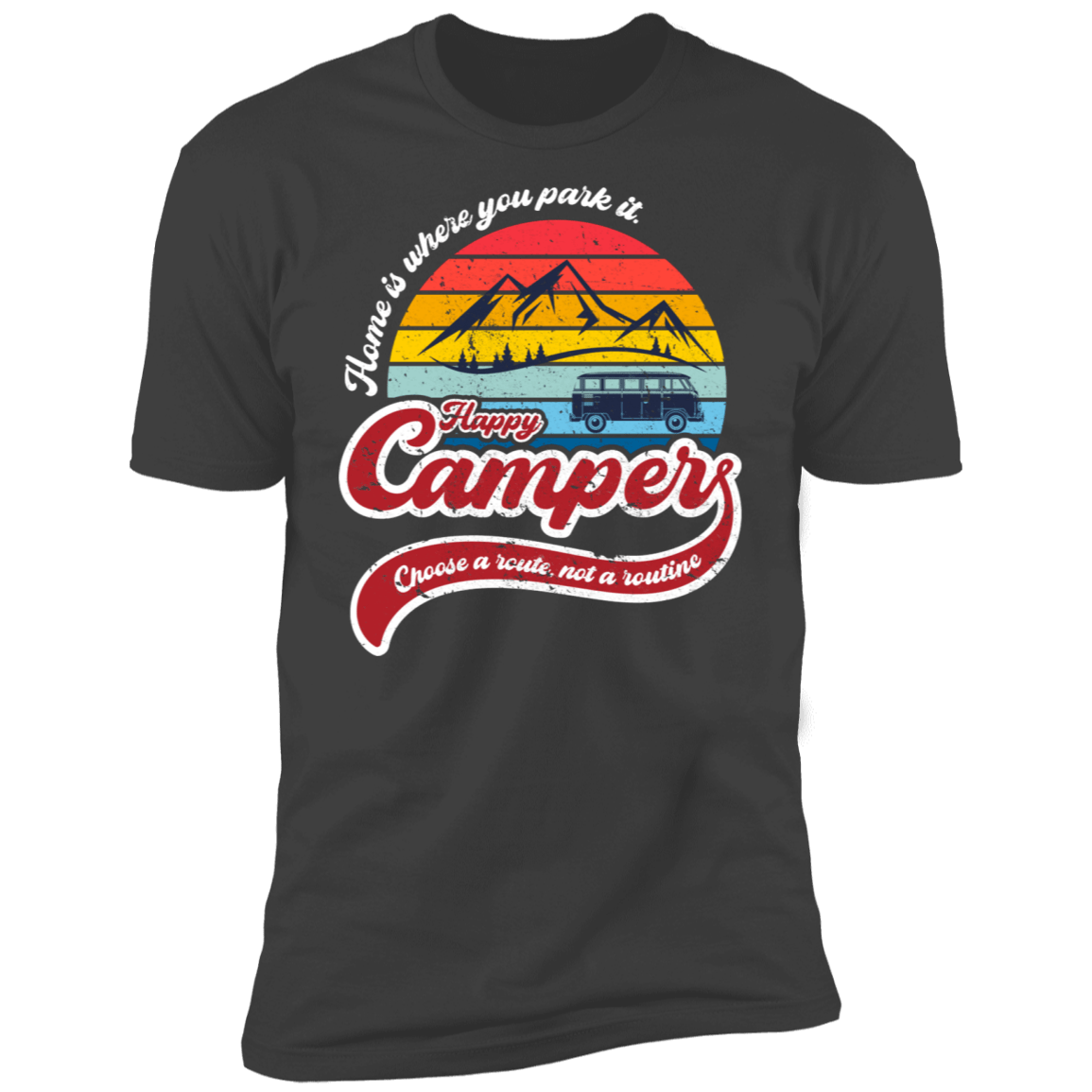 T-Shirts Heavy Metal / S Happy Camper Men's Premium T-Shirt
