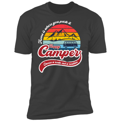 T-Shirts Heavy Metal / S Happy Camper Men's Premium T-Shirt